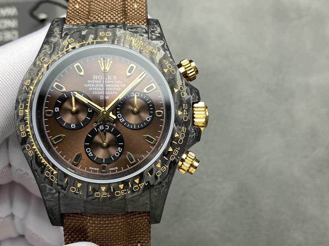 Rolex Daytona DiW Black Gold Customised NTPT Carbon Fiber 40mm